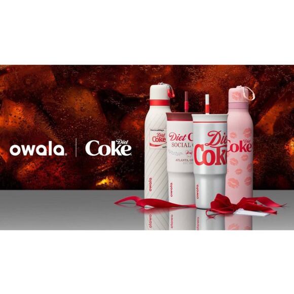 NEW: Owala White and Red Diet Coke water Bottle - Picture 6 of 7